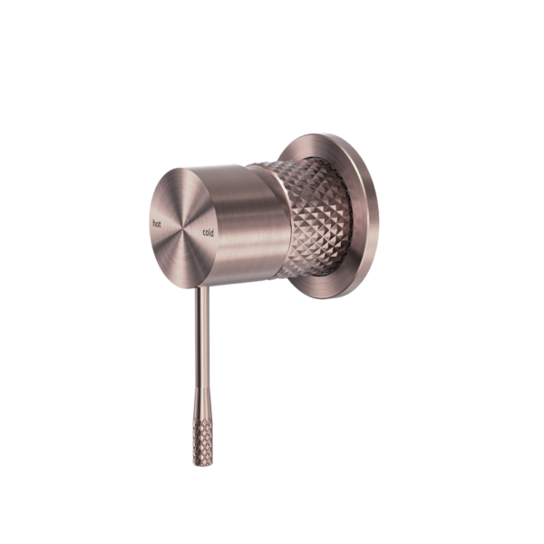 Nero 'Opal' Shower Mixer, 60mm plate, in Brushed Bronze finish