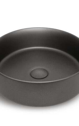 OTTI 'RADIUS' ABOVEMOUNT BASIN IN MATTE GREY FINISH