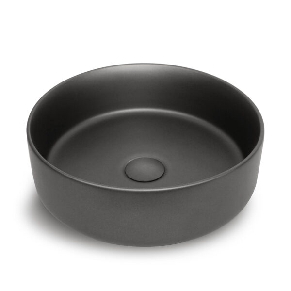 OTTI 'RADIUS' ABOVEMOUNT BASIN IN MATTE GREY FINISH