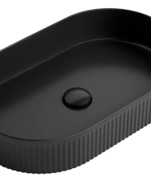 KENSINGTON 580X360X100 OVAL BASIN MATTE BLACK