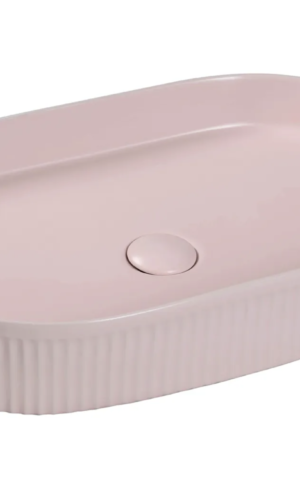 KENSINGTON 580X360X100 OVAL BASIN MATTE PINK