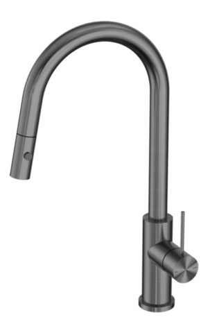 Nero 'Mercca' Pull-out kitchen mixer tap with Vegie Spray Function. Gunmetal finish