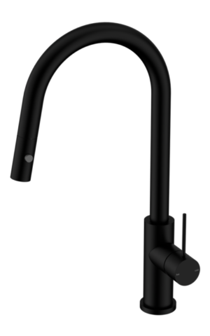 Nero 'Mercca' Pull-out kitchen mixer tap with Vegie Spray Function. Matte Black finish