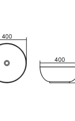 Otti 'Bondi' Round basin, spec sheet