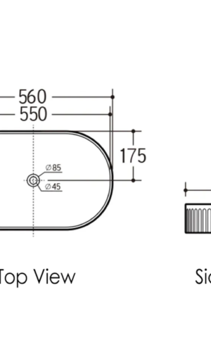 Otti 'Kensington' II - Fluted Basin (560x350) spec sheet