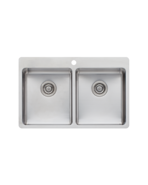 Oliveri Sonetto Double Bowl Topmount Sink