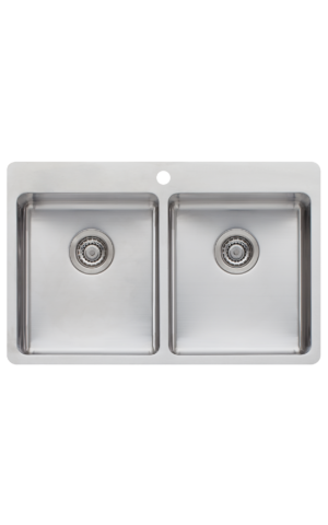 Oliveri Sonetto Double Bowl Topmount Sink