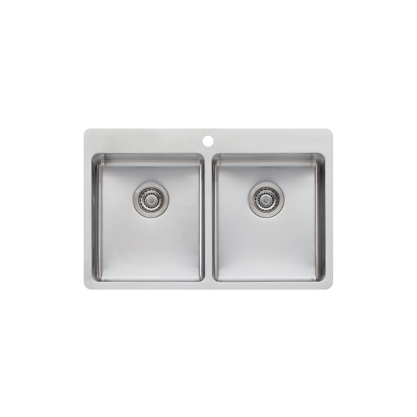 Oliveri Sonetto Double Bowl Topmount Sink