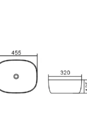 Otti 'Quadro' II Abovemount basin spec sheet