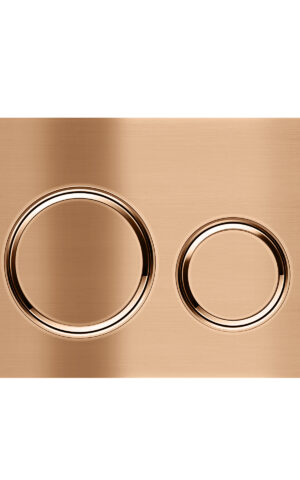 MEIR SIGMA 21 DUAL FLUSH PLATE BY GEBERIT IN PVD LUSTRE BRONZE FINISH