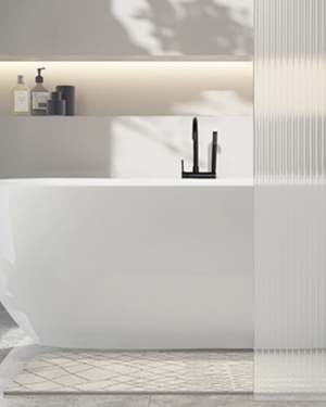 Decina Novara Freestanding bath in white gloss finish