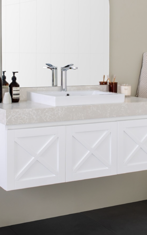 ADP 'Charleston' Vanity . White cabinet finish