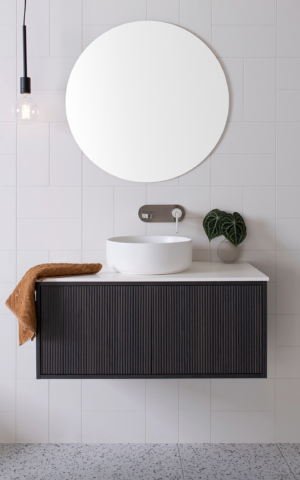 ADP Clifton wall hung vanity, bottega finish