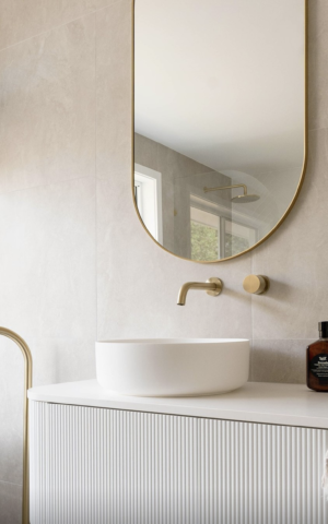 ADP Waverley Wall Hung vanity. White cabinet finish