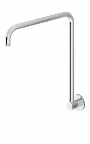 Meir high rise shower arm. Chrome finish