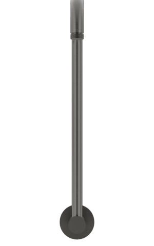 Meir high rise shower arm. PVD Gunmetal Grey (Shadow) finish