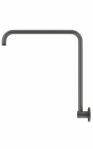Meir high rise shower arm. PVD Gunmetal Grey (Shadow) finish