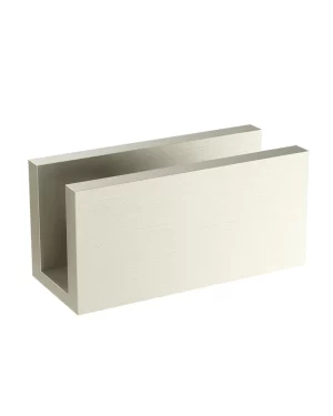 GLASS FIXING U BRACKET PVD BRUSHED NICKEL