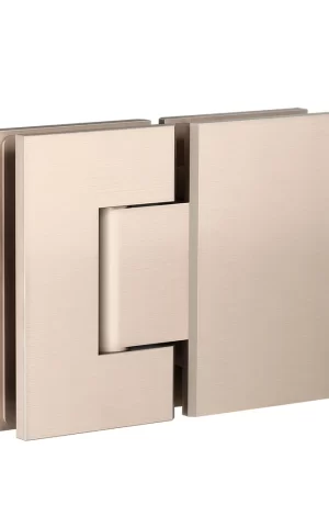 GLASS TO GLASS SHOWER DOOR HINGE CHAMPAGNE