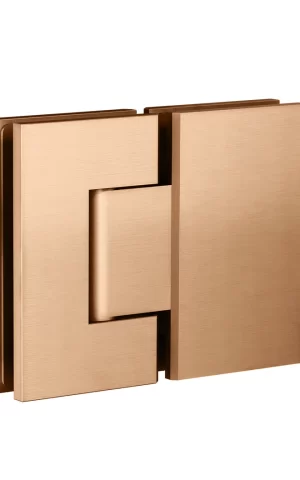 GLASS TO GLASS SHOWER DOOR HINGE PVD LUSTRE BRONZE