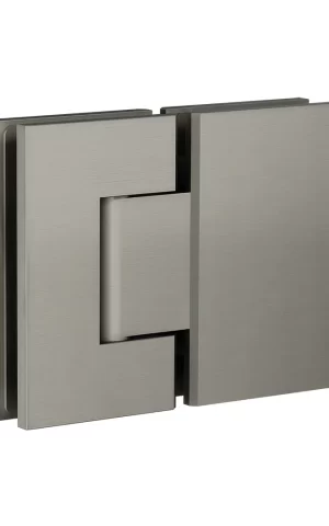 GLASS TO GLASS SHOWER DOOR HINGE SHADOW GUNMETAL