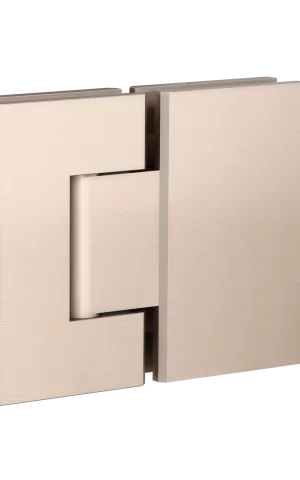 Meir Shower hinge, Glass-to-Glass. Champagne finish
