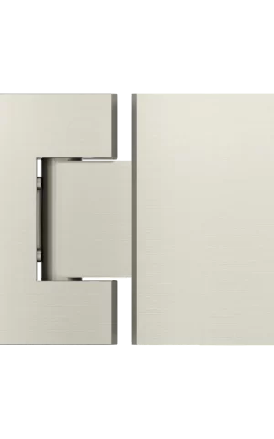 Meir Shower hinge, Glass-to-Glass. PVD Brushed Nickel finish