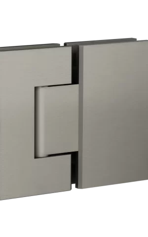 Meir Shower hinge, Glass-to-Glass. PVD Gunmetal Grey finish