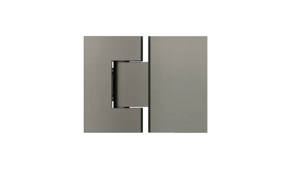Meir Shower hinge, Glass-to-Glass. PVD Gunmetal Grey finish