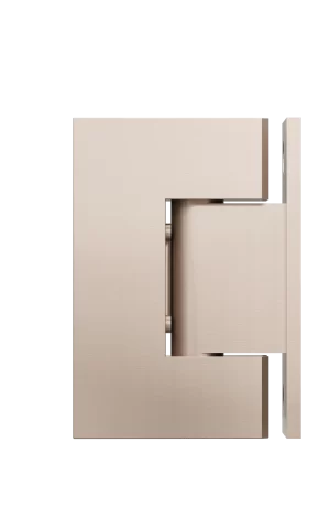 Meir Shower Hinge: Glass-To-Wall. Champagne finish
