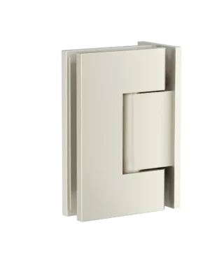Meir Shower Hinge: Glass-To-Wall. PVD Brushed Nickel Finish