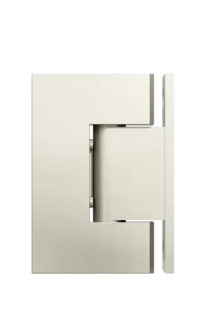 Meir Shower Hinge: Glass-To-Wall. PVD Brushed Nickel Finish