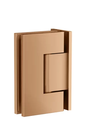Meir Shower Hinge: Glass-To-Wall. PVD Lustre Bronze Finish