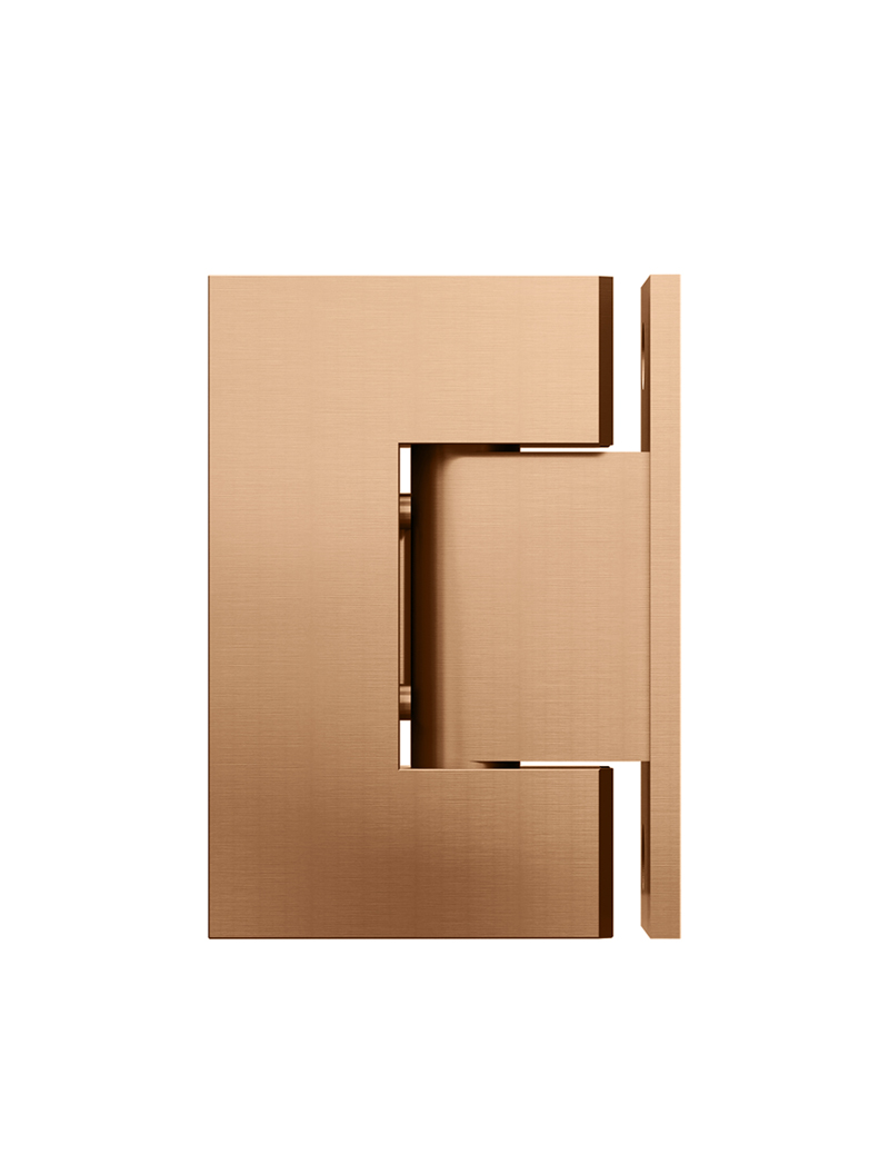 Meir Shower Hinge: Glass-To-Wall. PVD Lustre Bronze Finish