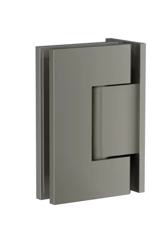 Meir Shower Hinge: Glass-To-Wall. PVD Gunmetal Grey Finish