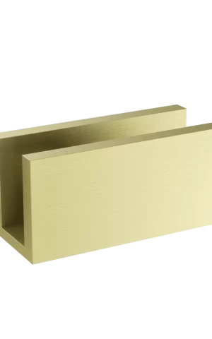 Meir Shower Screen 'U' Bracket. PVD Tiger Bronze Gold finish