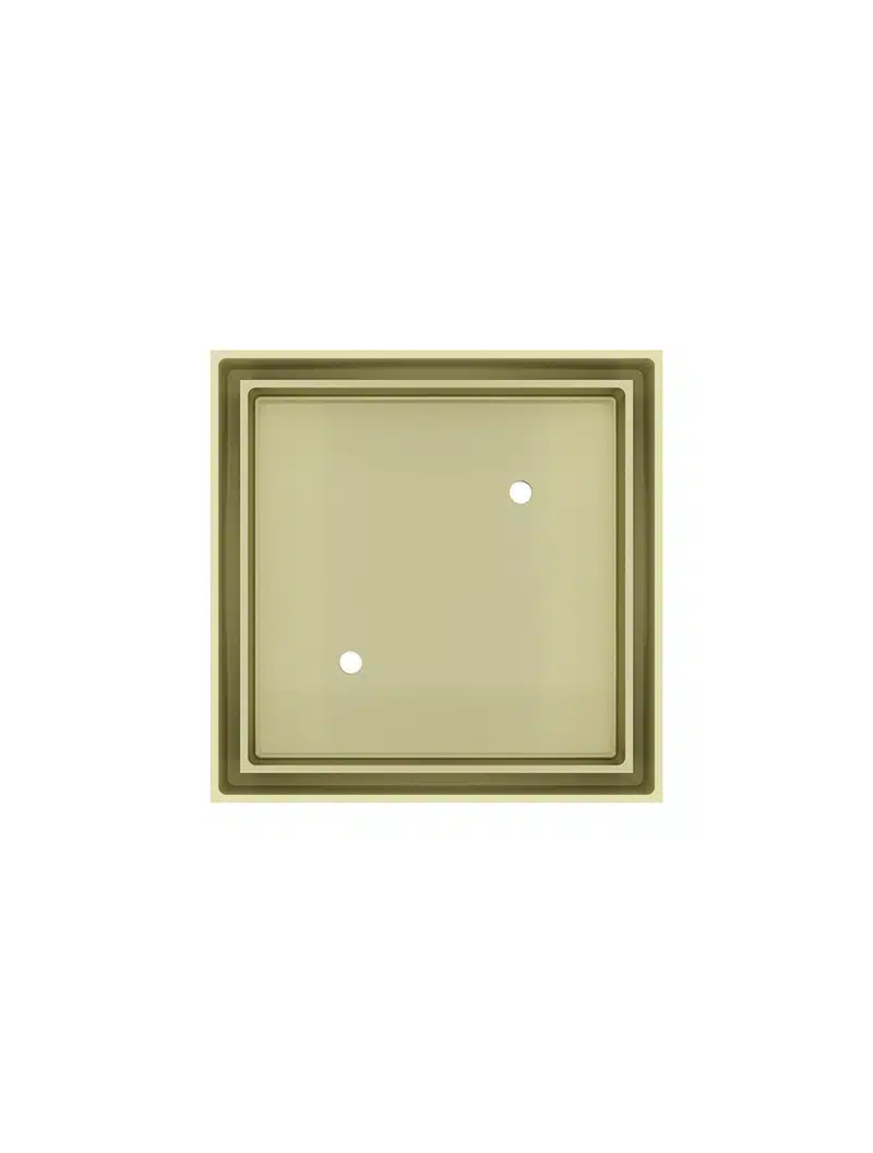 MEIR SHOWER WASTE WITH TILE INSERT / PVD TIGER BRONZE GOLD FINISH