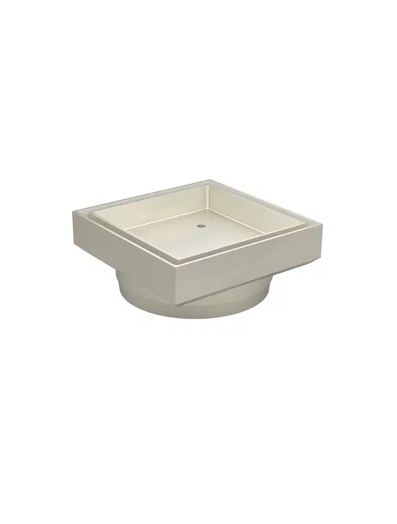 MEIR SHOWER WASTE WITH TILE INSERT / PVD BRUSHED NICKEL FINISH