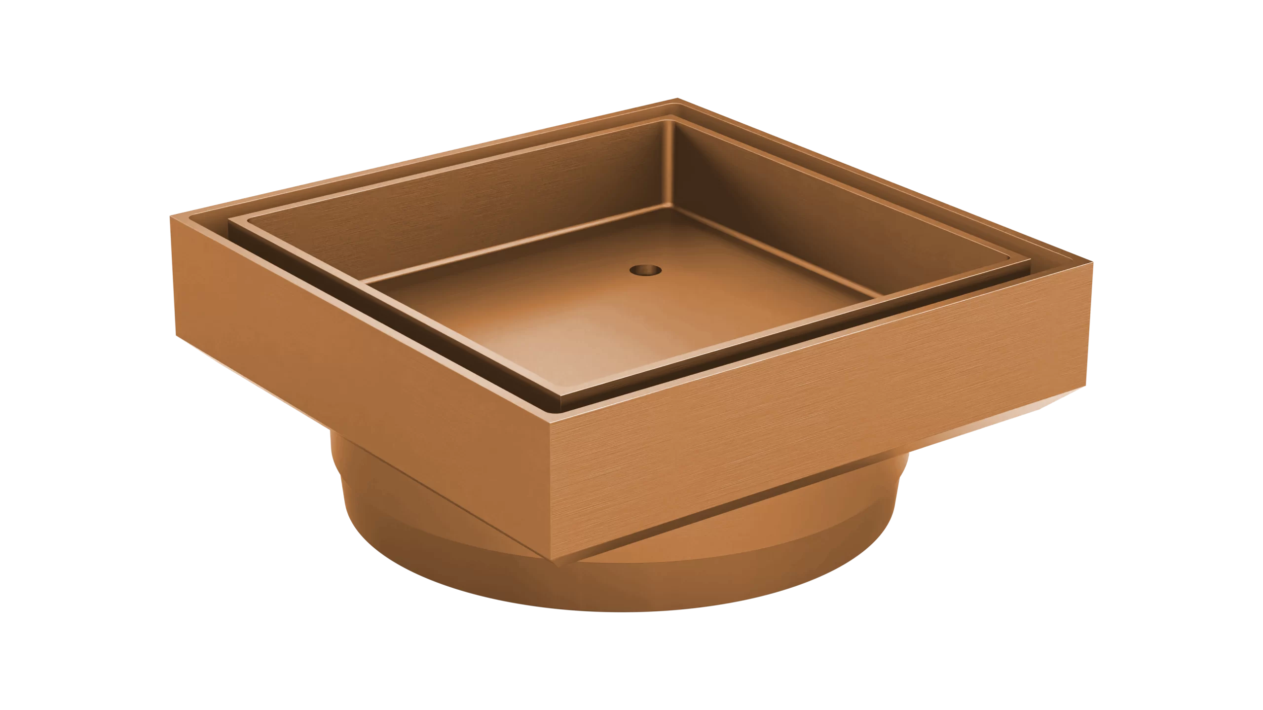 MEIR SHOWER WASTE WITH TILE INSERT / PVD LUSTRE BRONZE FINISH