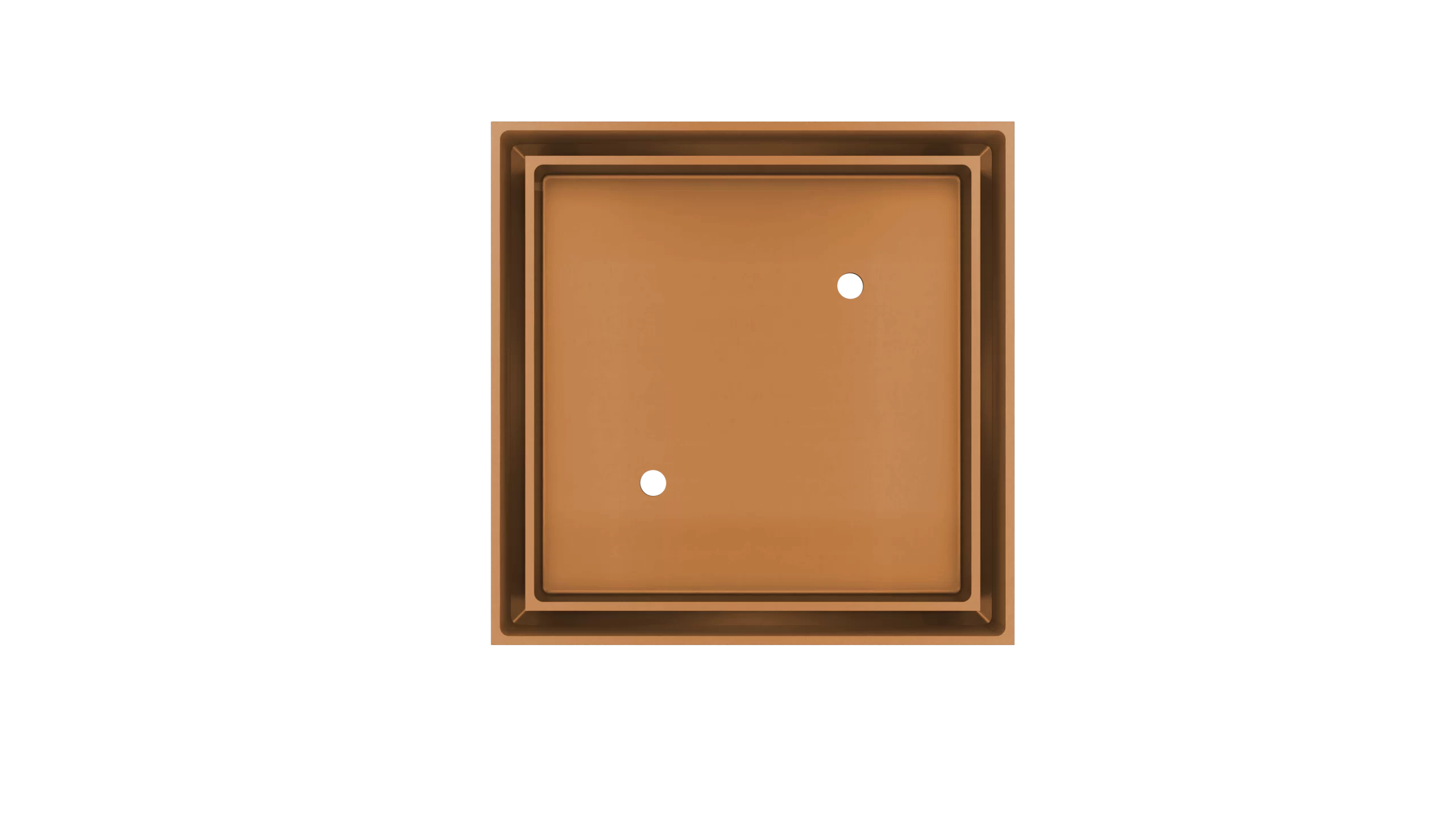 MEIR SHOWER WASTE WITH TILE INSERT / PVD LUSTRE BRONZE FINISH