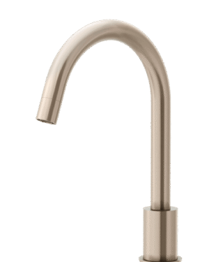Meir round hob mounted swivel spout, Champagne finish