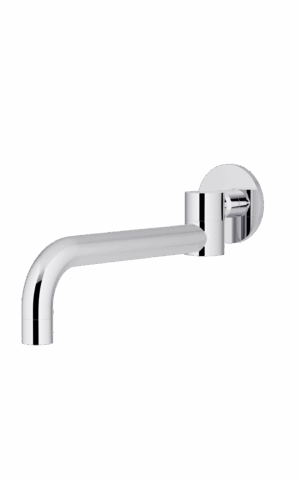 Meir Round Swivel Wall Spout. Chrome finish