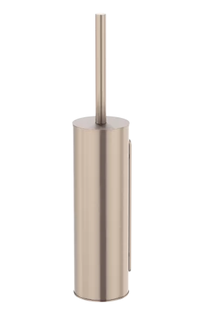 Meir Round Toilet Brush & Holder. Champagne finish