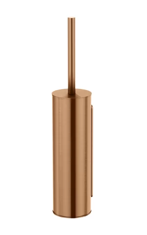 Meir Round Toilet Brush & Holder. PVD Lustre Bronze finish
