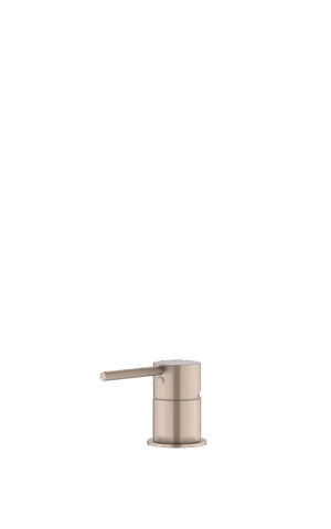 MEIR ROUND DECK MOUNTED MIXER. CHAMPAGNE FINISH