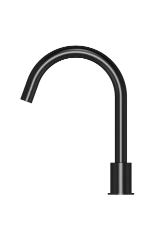 ROUND HOB MOUNTED SWIVEL SPOUT MATTE BLACK