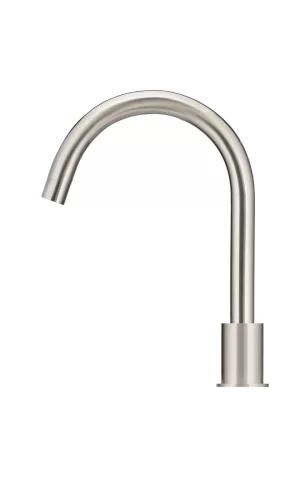 ROUND HOB MOUNTED SWIVEL SPOUT PVD BRUSHED NICKEL