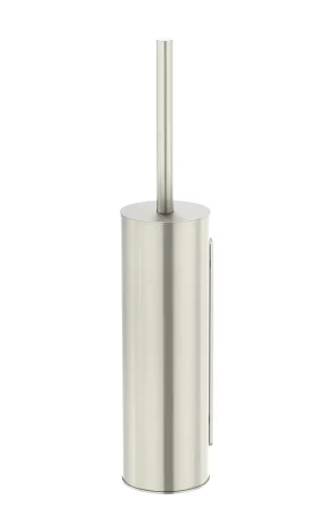 MEIR ROUND TOILET BRUSH HOLDER PVD BRUSHED NICKEL