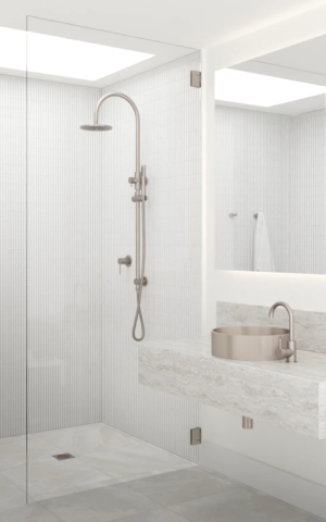 Meir shower hinge. bathroom accessories