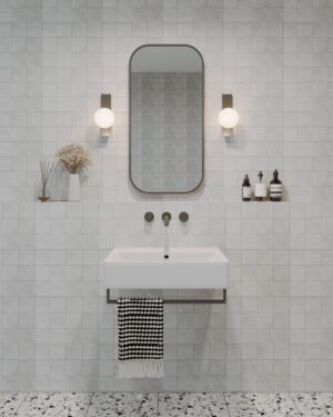 REMER MODERN SOFT RECTANGL FRAMED MIRROR / NON LED